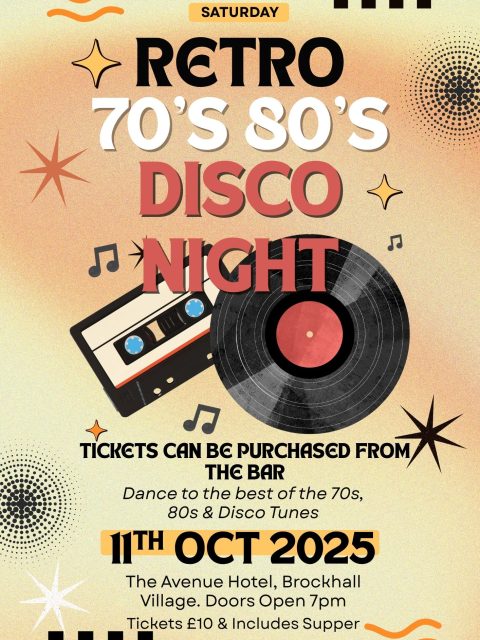 70s 80s Disco 11th Oct