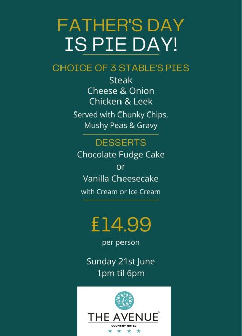 A4 Father’s Day Pie & Dessert Poster