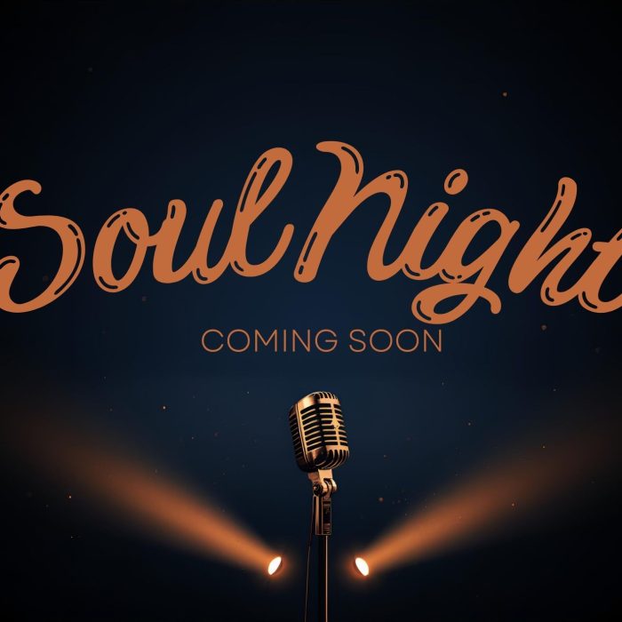Nostalgic Soul Night Flyer with Microphone